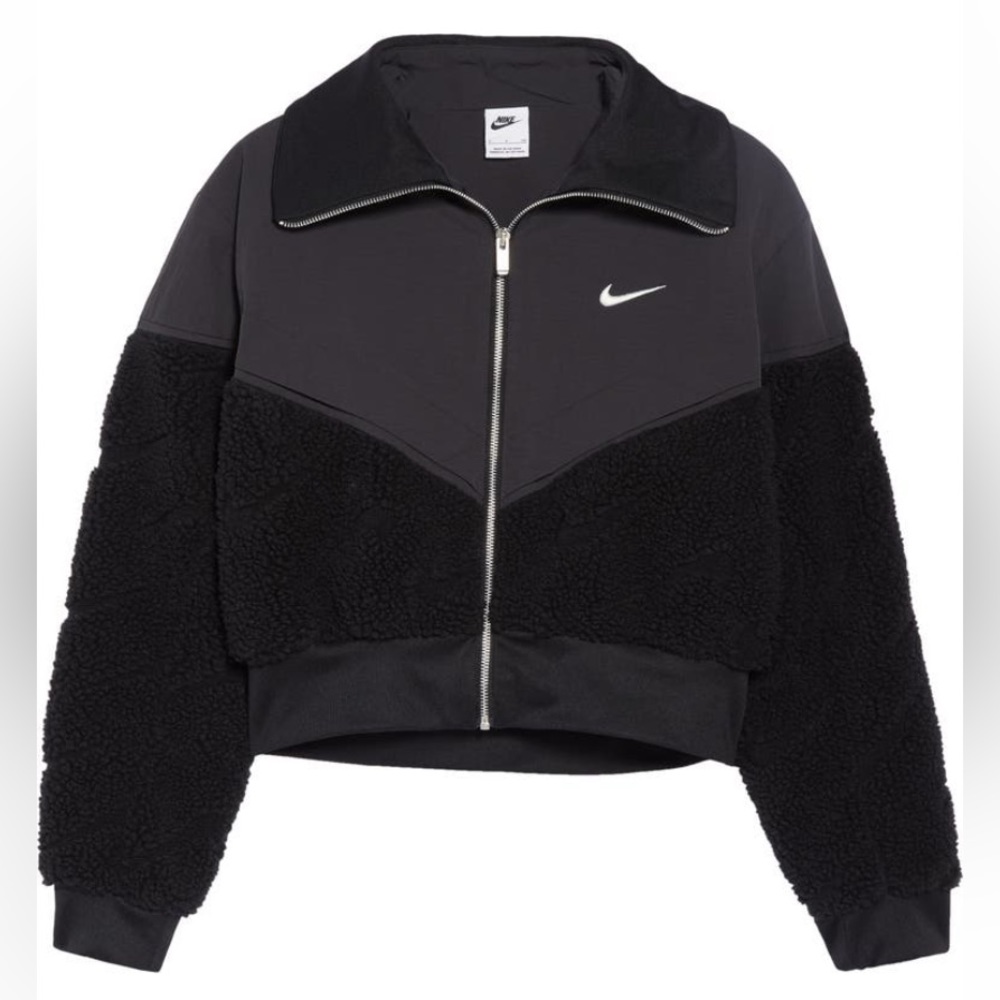 NWT Women’s Nike Crop Mixed Media Jacket